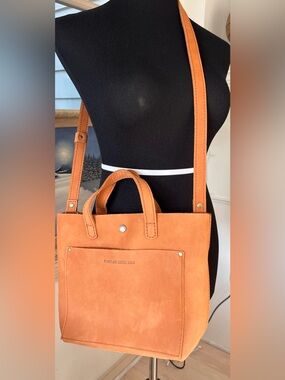 Portland Leather Tan Leather Tote with Removable Strap